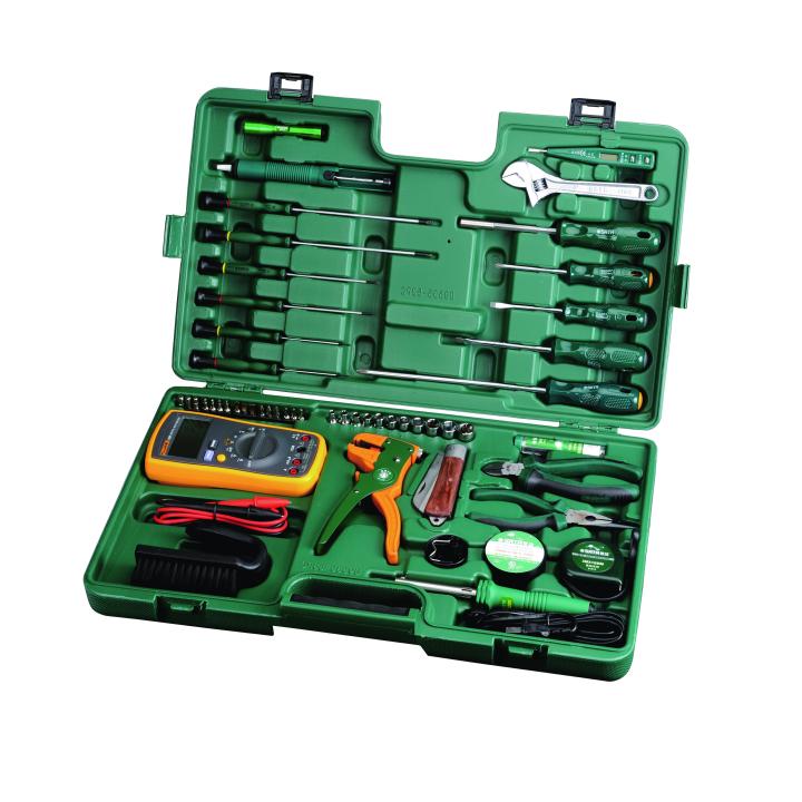 Juego de 60 herramientas para reparación y mantenimiento de aparatos  electrónicos