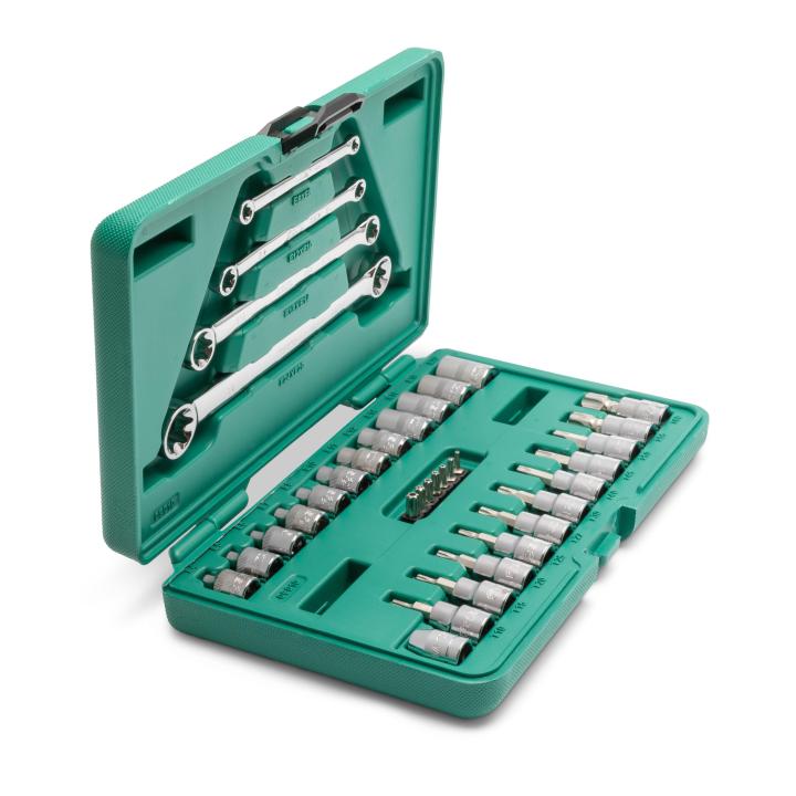 Image of 35 Pc. 1/4" and 3/8" Drive E-Torx® Socket and Wrench Set - SATA