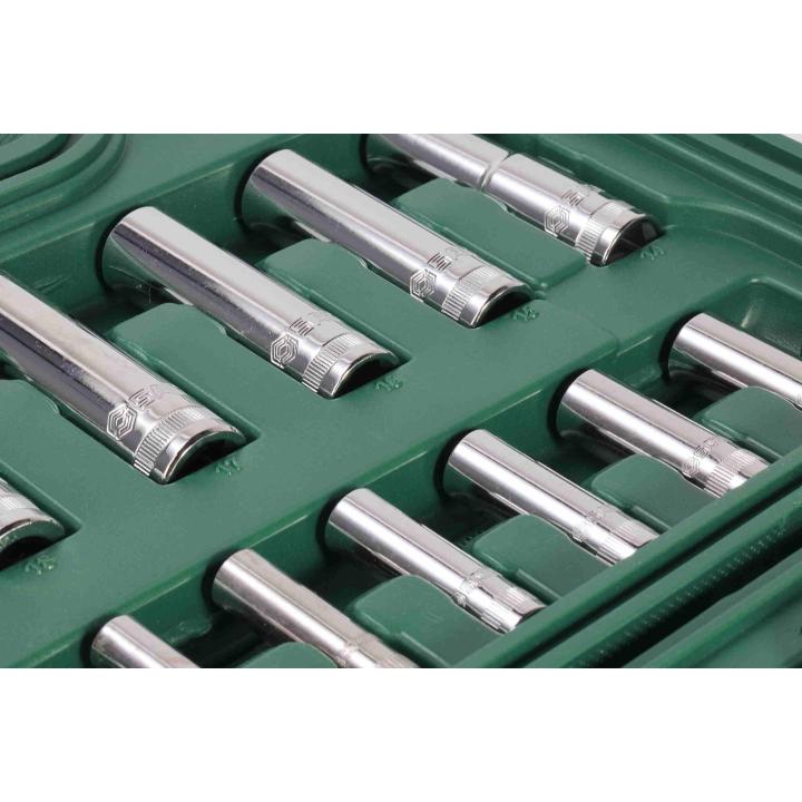 Image of 1/4" Drive 6 Point Metric Socket Set - SATA