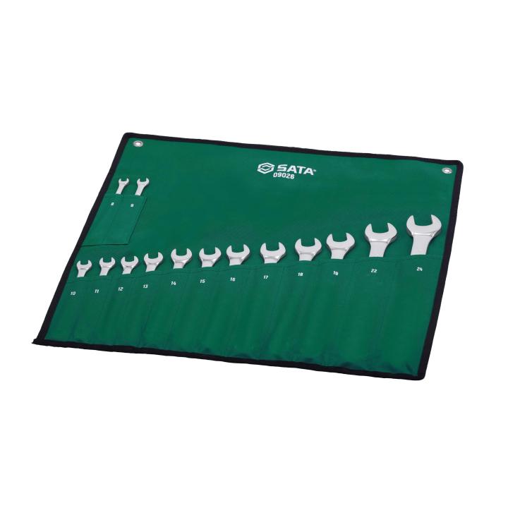 Image of 14 Pc. 12 Point Metric Combination Wrench Set - SATA