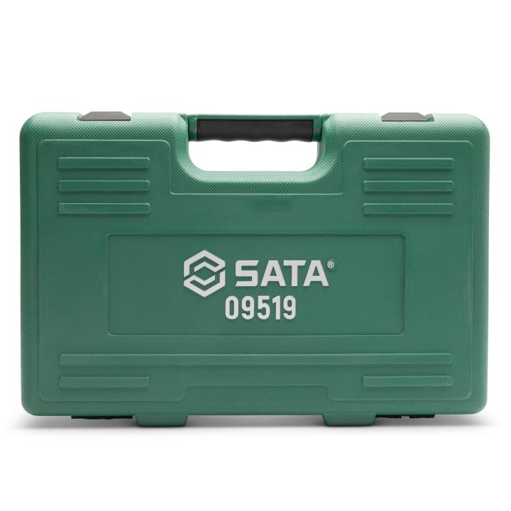 Image of 76 Pc. 1/4” and 1/2” Drive Metric 6 PT Socket Wrench Set - SATA
