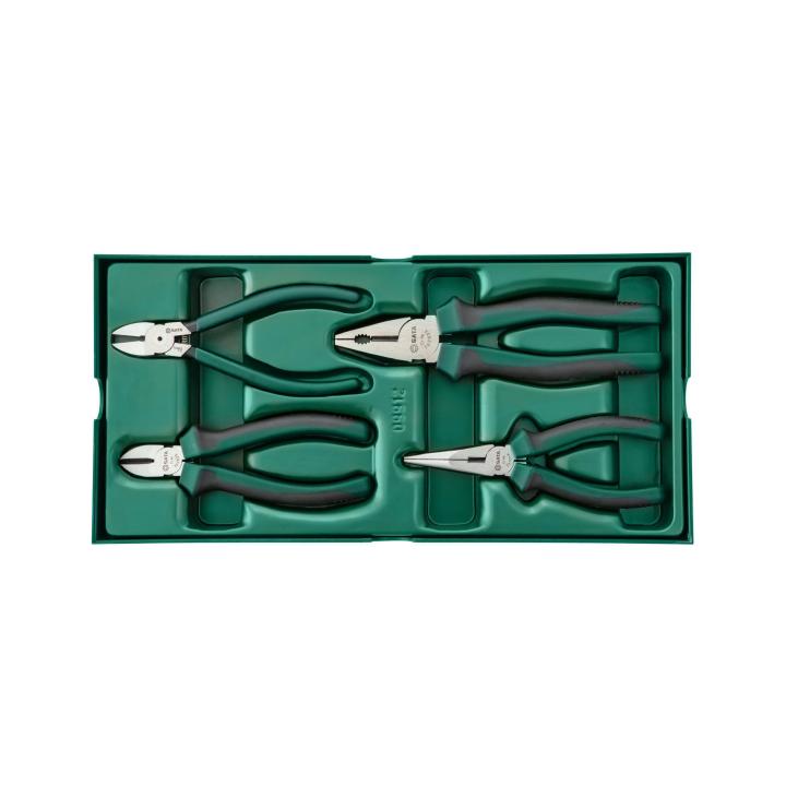 Image of 4 Pc. Dipped Handle Mixed Plier Set - SATA