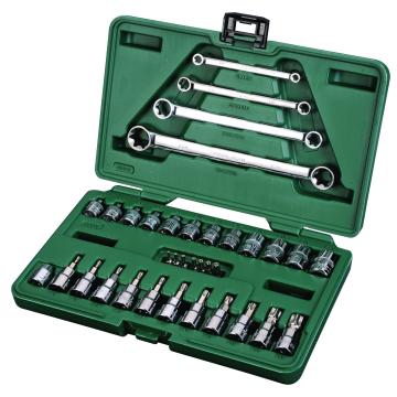 Image of 35 Pc. 1/4" and 3/8" Drive E-Torx® Socket and Wrench Set - SATA