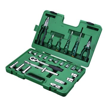 Image of 26 Pc. 1/2" Drive 6 Point Metric Socket Tool Set - SATA